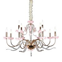 подвесная люстра omnilux muntiggioni oml-70413-12 розовая в Ижевске