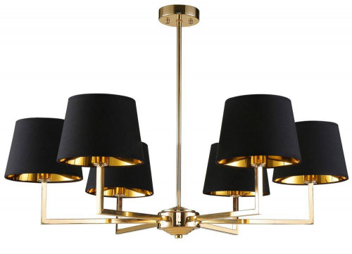 подвесная люстра crystal lux conte sp6 черная в Ижевске
