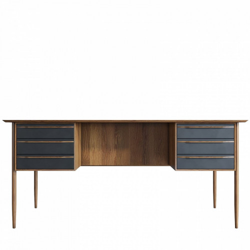 рабочий стол"bruni black" с ящиками черный в Ижевске