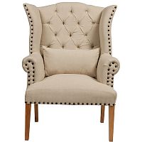 кресло quinn tufted armchair бежевое в Ижевске