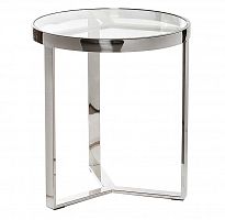стол журнальный soho silver 50х50х53 см хром, прозрачный в Ижевске