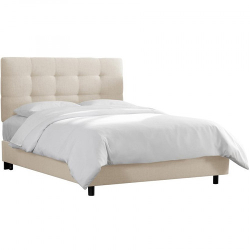 кровать двуспальная 180х200 белая alice tufted talc в Ижевске