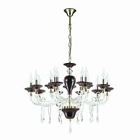 подвесная люстра odeon light amarone 3928/15 красная в Ижевске