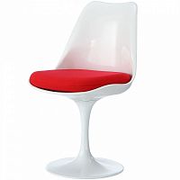 стул eero saarinen style tulip chair красная подушка в Ижевске