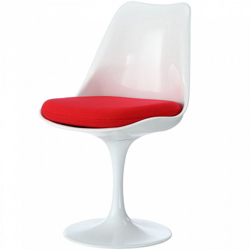 стул eero saarinen style tulip chair красная подушка в Ижевске