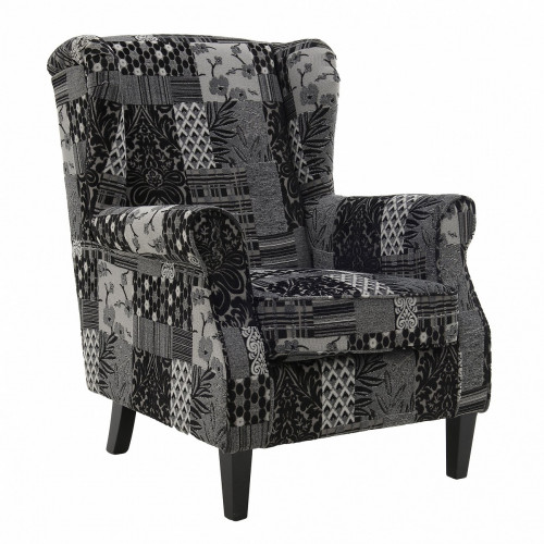 кресло black patcwork серое в Ижевске