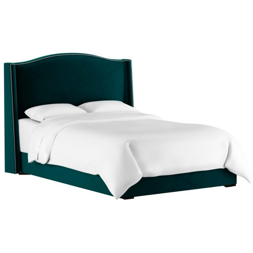 кровать двуспальная 180х200 синяя cole wingback peacock в Ижевске