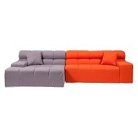 диван tufty-time sofa угловой модульный серый с оранжевым в Ижевске