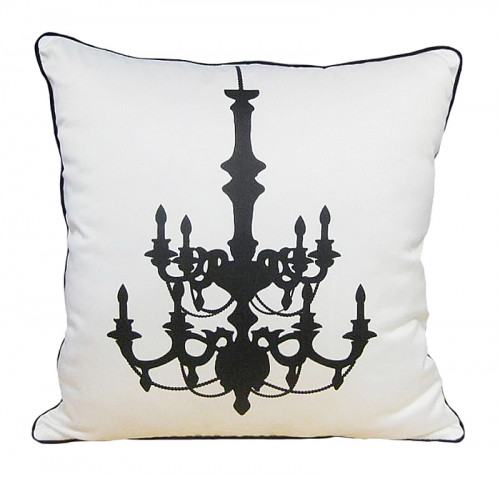 подушка с рисунком канделябра chandelier white в Ижевске