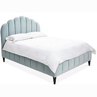 кровать двуспальная 180x200 голубая sutton scalloped в Ижевске