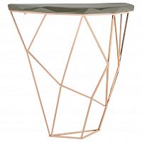 консоль geometric 100x38x90 золото, черная столешница в Ижевске