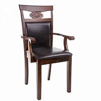 стул деревянный кресло luiza dirty oak / dark brown в Ижевске