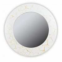 зеркало белое круглое диаметр 75 см с золотым декором fashion white gold в Ижевске