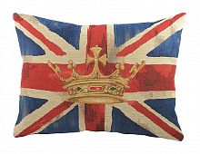 большая подушка с британским флагом crown blue в Ижевске