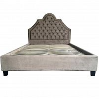 кровать двуспальная 160х200 бежевая из велюра zaka в Ижевске