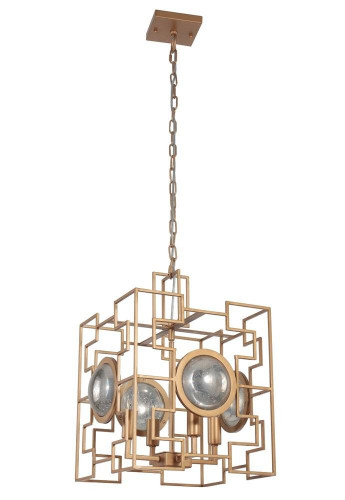 подвесная люстра crystal lux cuento sp4 gold в Ижевске