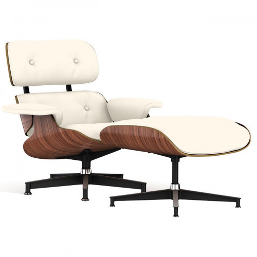 кресло lounge chair & ottoman кремовое в Ижевске
