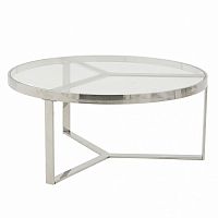 стол silver glass серебристый, прозрачный в Ижевске