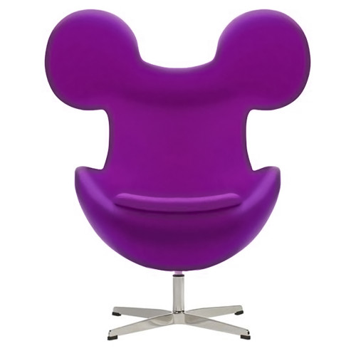 кресло egg mickey фиолетовое в Ижевске