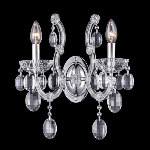 бра crystal lux hollywood ap2 chrome в Ижевске